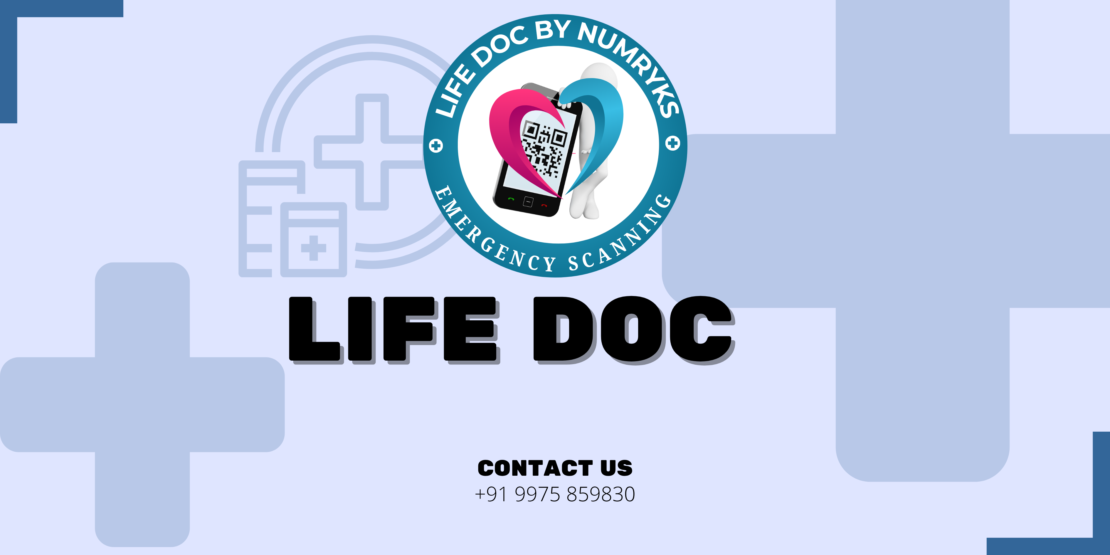 Promotional banner for Life Doc App